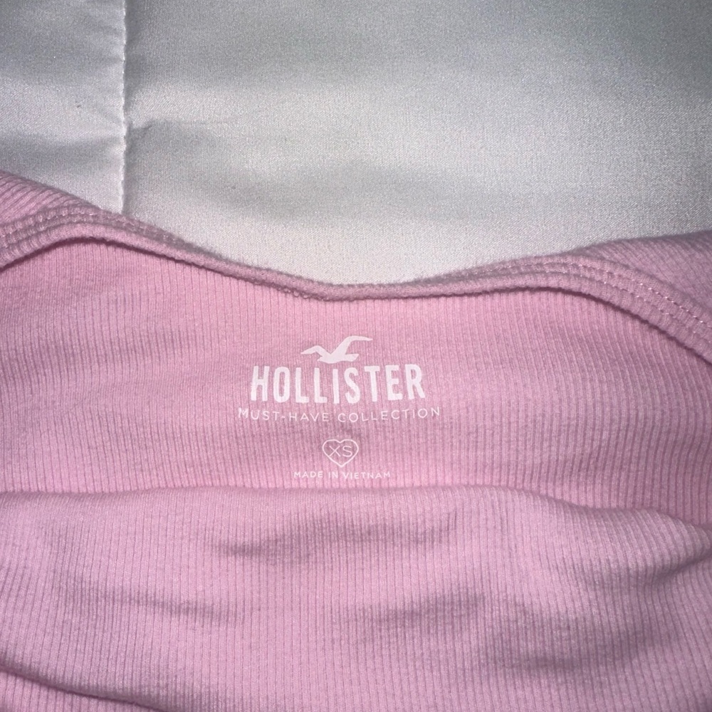 Hollister Pink Ribbed Tank